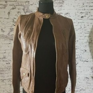 B&R Brown Leather Jacket